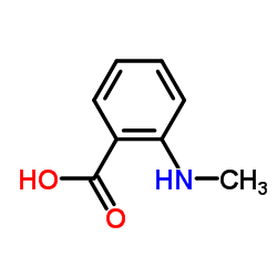 2-(甲氨基)苯甲酸结构式