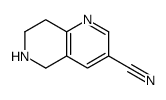5,6,7,8-tetrahydro-1,6-naphthyridine-3-carbonitrile结构式