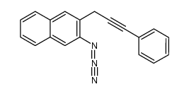 2-azido-3-(3-phenylprop-2-ynyl)naphthalene结构式