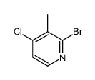 2-bromo-4-chloro-3-methylpyridine Structure
