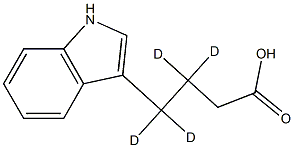 [2H4]-吲哚-3-丁酸结构式