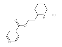 2-(2-Piperidinyl)ethyl isonicotinate hydrochloride结构式