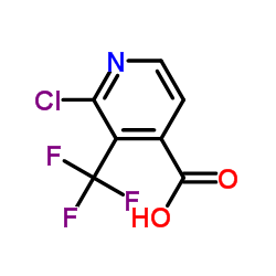 2-氯-3-(三氟甲基)异烟酸结构式