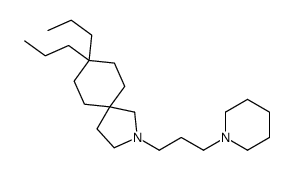 2-(3-piperidin-1-ylpropyl)-8,8-dipropyl-2-azaspiro[4.5]decane结构式