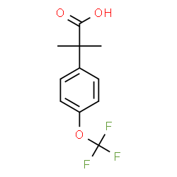 2-甲基-2-(4-(三氟甲氧基)苯基)丙酸结构式