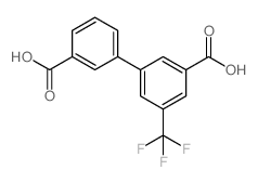 3-(3-羧苯基)-5-(三氟甲基)苯甲酸结构式