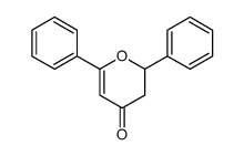 2,6-diphenyl-2,3-dihydropyran-4-one Structure