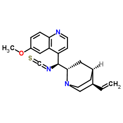 (8α,9S)- 9-isothiocyanato-6'-Methoxy-Cinchonan Structure