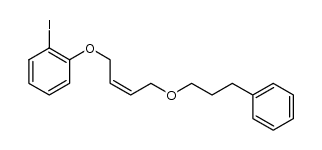 1-(3-((Z)-4-(2-iodophenoxy)but-2-enyloxy)propyl)benzene结构式