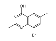 8-溴-6-氟-2-甲基喹唑啉-4(3H)-酮结构式