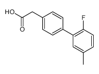 [4-(2-Fluoro-5-Methylphenyl)phenyl]acetic acid Structure