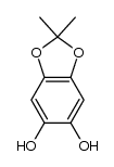 2,2-dimethylbenzo[d][1,3]dioxole-5,6-diol结构式