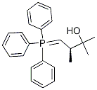 (R)-2,3-二甲基-4-(三苯基膦烯)-2-丁醇结构式