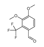 3,4-二甲氧基-2-(三氟甲基)苯甲醛结构式