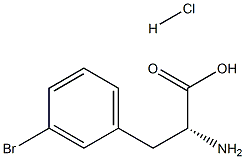 (R)-2-amino-3-(3-bromophenyl)propanoic acid Hydrochloride结构式
