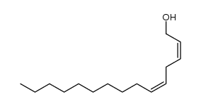 (2Z,5Z)-2,5-pentadecadien-1-ol Structure