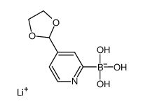 Lithium (4-(1,3-dioxolan-2-yl)pyridin-2-yl)trihydroxyborate结构式