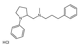 N-methyl-3-phenyl-N-[(1-phenylpyrrolidin-2-yl)methyl]propan-1-amine,hydrochloride Structure