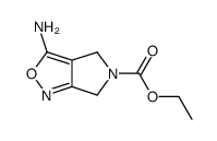 3-amino-4H,6H-pyrrolo[3,4-c]isoxazole-5-carboxylic acid ethyl ester Structure