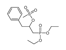 (1-diethoxyphosphoryl-3-phenylpropan-2-yl) methanesulfonate Structure