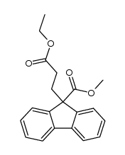 Ethyl 3-[9-(methoxycarbonyl)-9H-fluoren-9-yl]propionate结构式