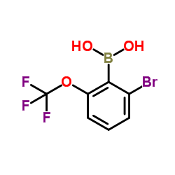 [2-Bromo-6-(trifluoromethoxy)phenyl]boronic acid Structure