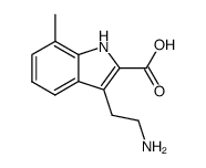 3-(2-amino-ethyl)-7-methyl-indole-2-carboxylic acid Structure