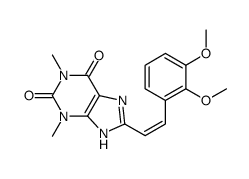 8-[2-(2,3-dimethoxyphenyl)ethenyl]-1,3-dimethyl-7H-purine-2,6-dione Structure