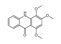 1,3,4-trimethoxyacridone结构式