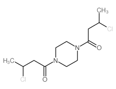 Piperazine,1,4-bis(3-chloro-1-oxobutyl)- (9CI)结构式
