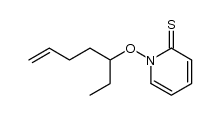 N-(6-Heptenyl-3-oxy)pyridine-2(1H)-thione结构式