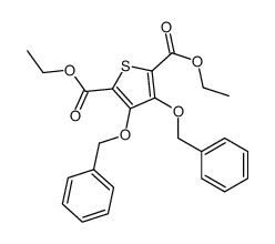 diethyl 3,4-bis(phenylmethoxy)thiophene-2,5-dicarboxylate结构式