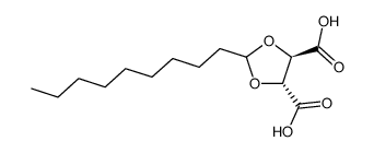L-(-)-4,5-dicarboxy-2-nonyl-1,3-dioxolane结构式
