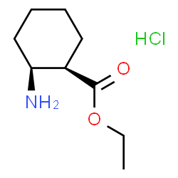 (1R,2S)-2-氨基环己烷甲酸乙酯盐酸盐结构式