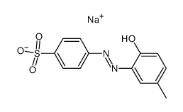 4-(2-hydroxy-5-methyl-phenylazo)-benzenesulfonic acid , sodium-salt Structure