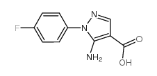 5-氨基-1-(4-氟苯基)-1H-吡唑-4-羧酸结构式