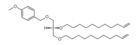 1,2-di-(10-undecenyl)-3-(p-methoxybenzyl)-sn-glycerol Structure