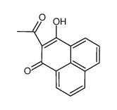 2-acetyl-3-hydroxyphenalen-1-one结构式