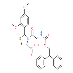 Fmoc-Gly-Cys(Psi(Dmp,H)pro)-OH结构式
