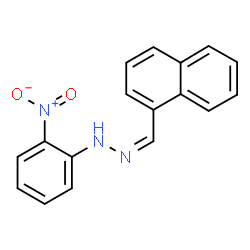 1-Naphthaldehyde 2-nitrophenyl hydrazone结构式