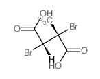 (2R,3R)-2,3-dibromo-2-methyl-butanedioic acid Structure