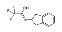 N-(2,3-Dihydro-1H-inden-2-yl)-2,2,2-trifluoroacetamide结构式