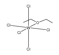 (diethyl ether)pentachlorotungsten Structure