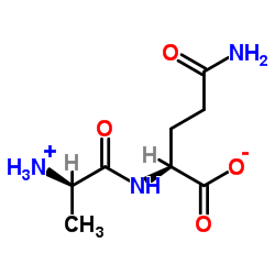 D-丙氨酸-L-谷氨酰胺结构式