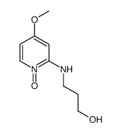 1-Propanol,3-[(4-methoxy-1-oxido-2-pyridinyl)amino]-(9CI) Structure