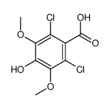 2,6-dichloro-4-hydroxy-3,5-dimethoxybenzoic acid结构式