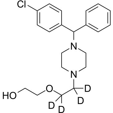 Hydroxyzine D4 Structure