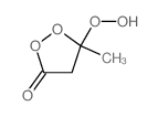 5-过氧化氢基-5-甲基-1,2-二恶烷-3-酮结构式