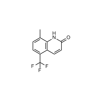 8-甲基-5-(三氟甲基)喹啉-2(1H)-酮结构式