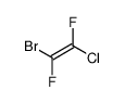 1-bromo-2-chloro-1,2-difluoroethene结构式